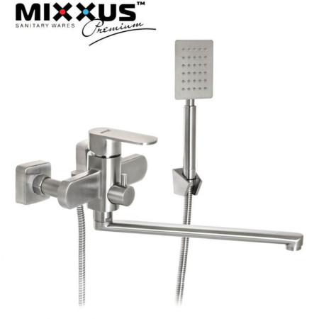 Змішувач для ванни довгий ніс MIXXUS AVA EURO (Chr-006), Польща (нержавіюча сталь)