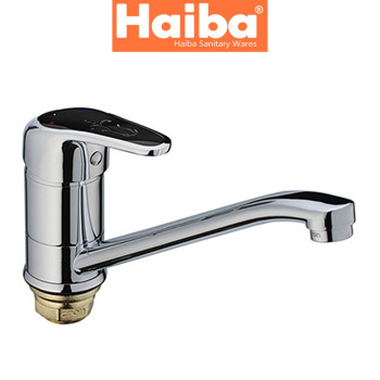 Змішувач для кухні ялинка на гайці HAIBA MAGIC BLACK (Chr-555) 25см