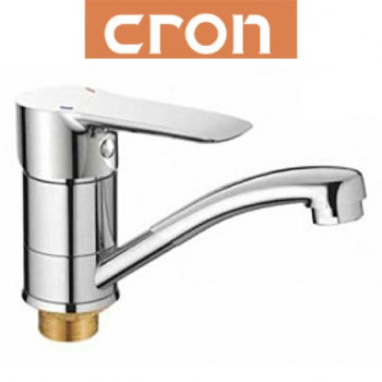 Змішувач для умивальника ялинка на гайці 15см CRON Columbia (Chr-555)