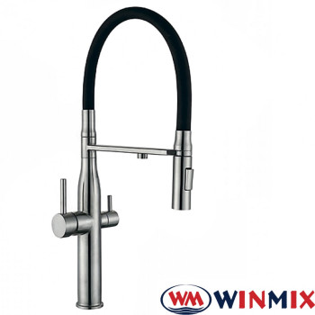 Змішувач для кухні Вухо з додатковим краном під осмос WINMIX VTM 021 (Chr-021), Польща (нержавіюча сталь)