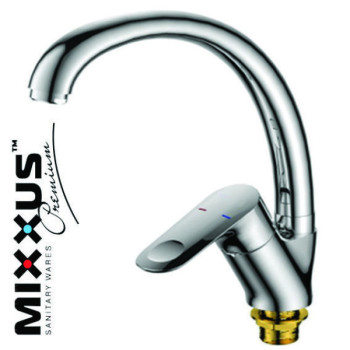 Змішувач для кухні Вухо на гайці MIXXUS Donna (Chr-777), Польща