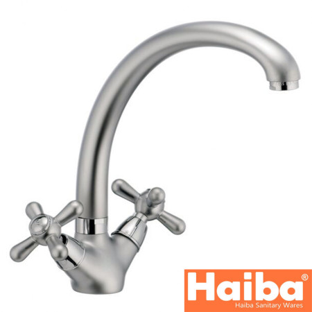 Змішувач для умивальника HAIBA DOMINOX SATIN (Chr-273)