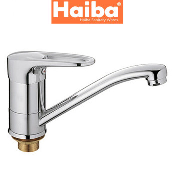 Змішувач для кухні ялинка на гайці HAIBA OPUS (Chr-555) 25см