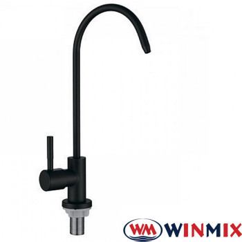 Однокран для питної води чорний WINMIX Mono SUS 07 Black (нержавіюча сталь)
