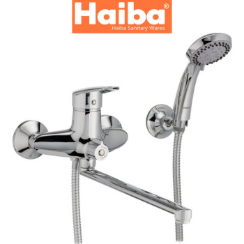 Змішувач для ванни довгий ніс HAIBA DISK EURO (Chr-006)