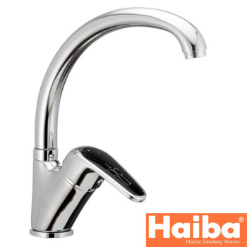 Змішувач для кухні Вухо HAIBA MAGIC BLACK(Chr-011)
