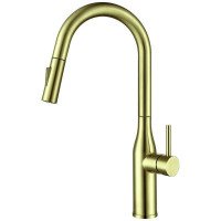 Змішувач для кухні KI-70004-12 з висувним виливом (нерж. сталь), Чехія