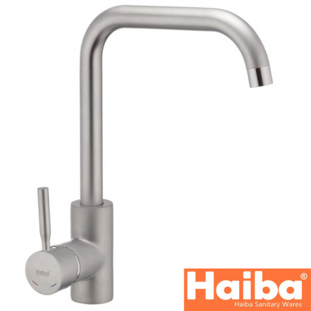 Змішувач для кухні Вухо HAIBA HANS Satin 011-G