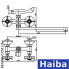 Змішувач для ванни HAIBA ZEUS EURO (Chr-140)