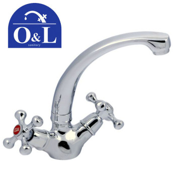 Змішувач для умивальника O&L SMES Euro Product (Chr-272)