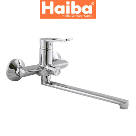 Змішувач для ванни довгий ніс HAIBA ADEL EURO (Chr-006) +