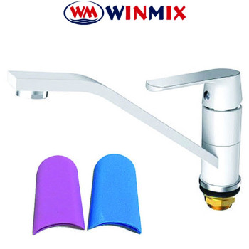 Змішувач для кухні ялинка на гайці 25см WINMIX Premium Tiger White (білий) (Chr-555), Польща