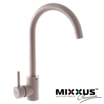 Змішувач для кухні Вухо MIXXUS Sus Beige 011 бежевий, Польща (нержавіюча сталь)