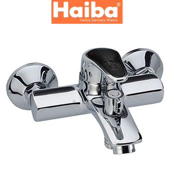 Змішувач для ванни короткий ніс HAIBA MAGIC BLACK EURO (Chr-009)