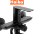 Змішувач для ванни HAIBA ALEX Black EURO (Chr-006)