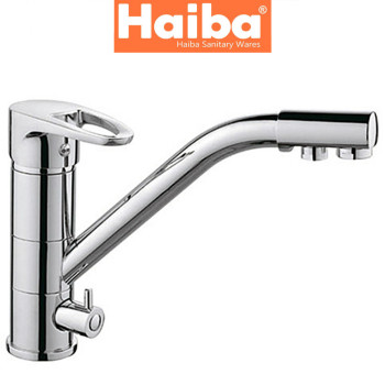 Змішувач для кухні ялинка з додатковим краном HAIBA Ceba (Chr-021)