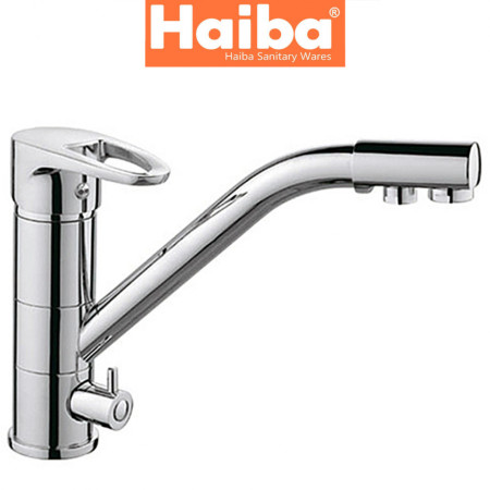 Змішувач для кухні ялинка з додатковим краном HAIBA Ceba (Chr-021)