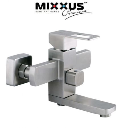 Змішувач для ванни короткий ніс MIXXUS Fit (Chr-009), Польща (нержавіюча сталь)