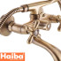 Змішувач для ванни короткий ніс HAIBA DOMINOX BRONZE EURO (Chr-142)