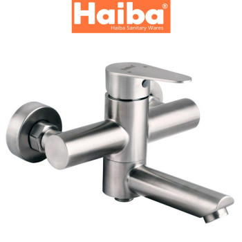 Змішувач для ванни короткий ніс HAIBA Dax Euro (Chr-009) (нержавіюча сталь Sus 304)