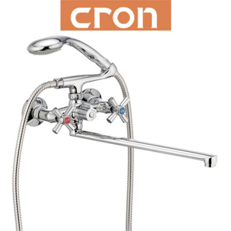Змішувач для ванни довгий ніс Cron Polo EURO (Chr-140)