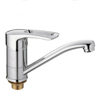 Змішувач для умивальника ялинка на гайці HAIBA HANSBERG (Chr-555) 15cm +