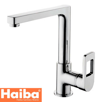 Змішувач для кухні Вухо HAIBA GUDINI (Chr-018)