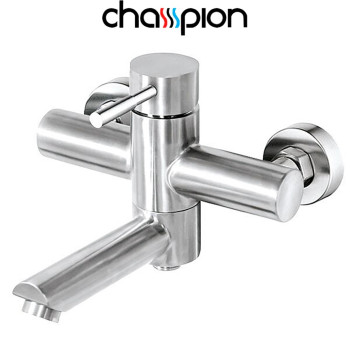 Змішувач для ванни короткий ніс Champion Sus-009 (нержавіюча сталь)