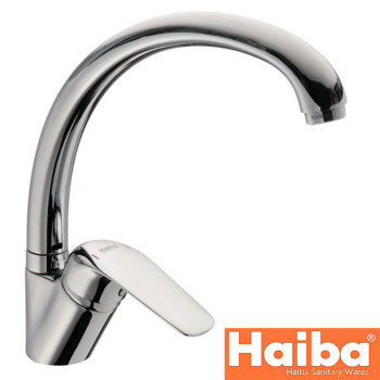 Змішувач для кухні Вухо на гайці HAIBA DARIO Chr-777 (nut)