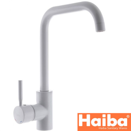 Змішувач для кухні вухо HAIBA Hans chr-011 G White