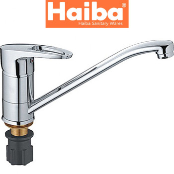 Змішувач для кухні ялинка на гайці HAIBA XIDE (Chr-555) 25см