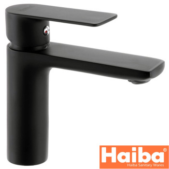 Змішувач для умивальника HAIBA ALEX BLACK (Chr-001)