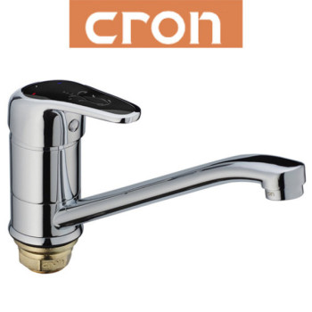 Змішувач для кухні ялинка на гайці 25см Cron Magic Black (Chr-555)