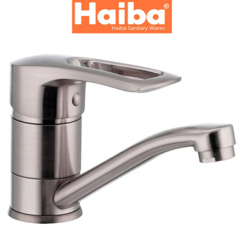 Змішувач для умивальника ялинка на шпильці HAIBA HANSBERG RS-004 15cm Нержавіюча сталь