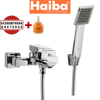 Змішувач для ванни короткий ніс HAIBA MILLER EURO (Chr-009)