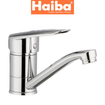 Змішувач для умивальника ялинка на шпильці HAIBA DISK (Chr-004) 15cm