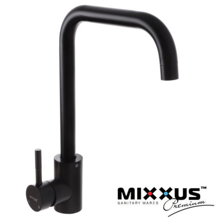 Змішувач для кухні Вухо MIXXUS Sus 011G Black (Chr-011G), Польща (нержавіюча сталь)