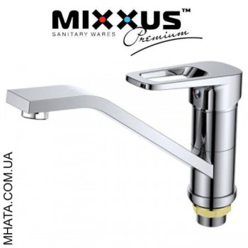 Змішувач для кухні ялинка на шпильці 25см Mixxus Nevada (Chr-555)