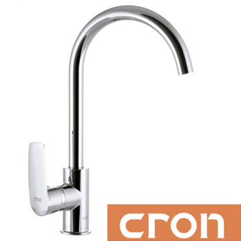 Змішувач для кухні Вухо Cron Vega (Chr-018), водяний тракт - латунь