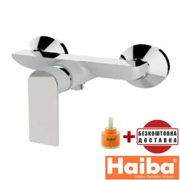Смеситель для душа встроенный HAIBA ALEX WHITE-CHROME (Chr-003)