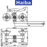 Змішувач для ванни довгий гусак HAIBA DOMINOX (Chr-143)