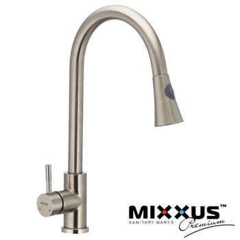 Змішувач для кухні Вухо MIXXUS Sus 014B (Chr-014B), Польща (нержавіюча сталь)