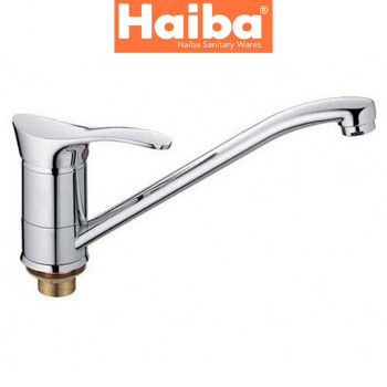 Змішувач для кухні ялинка на гайці HAIBA ERIS (Chr-555) 25см