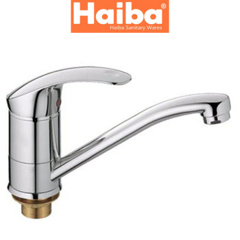 Змішувач для кухні ялинка на гайці HAIBA MARS (Chr-555) 25см