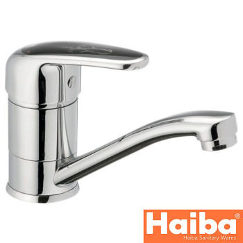 Змішувач для умивальника ялинка на шпильці HAIBA MAGIC BLACK (Chr-004) 15cm