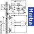 Змішувач для ванни короткий ніс HAIBA Columbia (Chr-009)