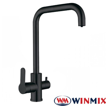 Змішувач для кухні Вухо під осмос WINMIX DAX 021 BLACK (Chr-021), Польща (нержавіюча сталь, чорний)