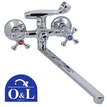 Змішувач для ванни довгий ніс O&L SMES Euro Product (Chr-143)