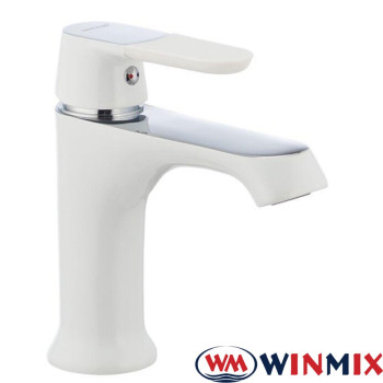 Змішувач для умивальника на гайці Winmix Premium Tiger White (білий) (Chr-001), Польща