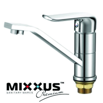 Змішувач для умивальника ялинка на гайці 15см MIXXUS Premium Medea (Chr-555), Польща